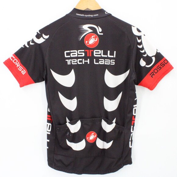 Castelli Cycling Jersey Mens Black Full Zip Short Sleeve Outdoor Size Large L - Picture 7 of 9